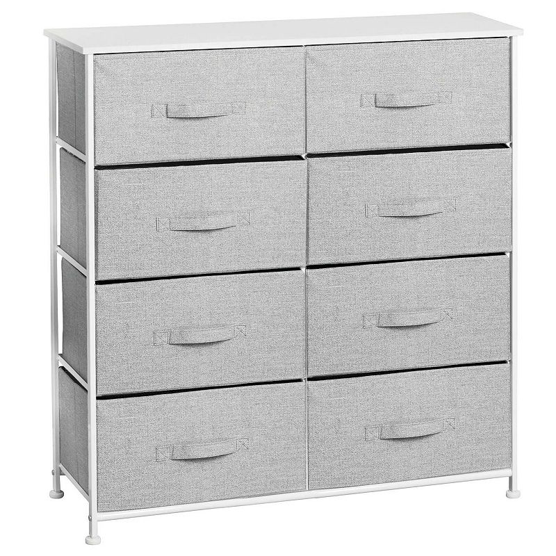 mDesign Vertical Dresser Storage Tower with 8 Drawers