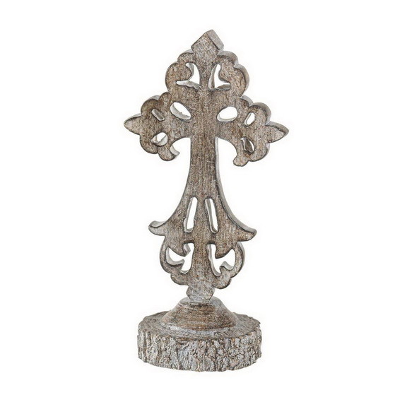 Dicksons TTCR 336 Crs Ttop Antique Wood Tone Cross...