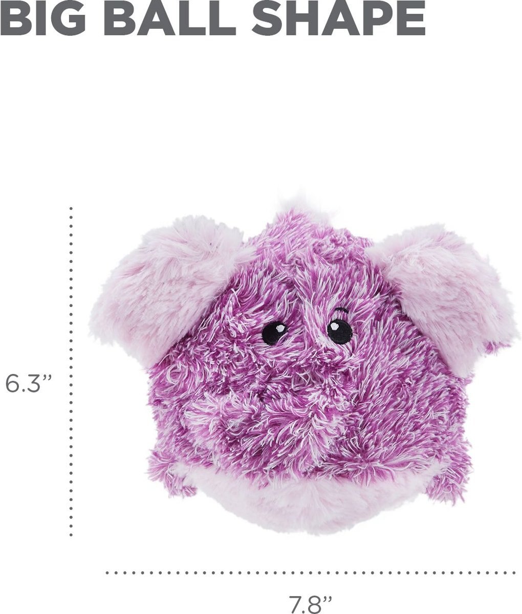 Outward Hound Jumbros Elephant Grunting Ball Dog Toy， Purple， Medium