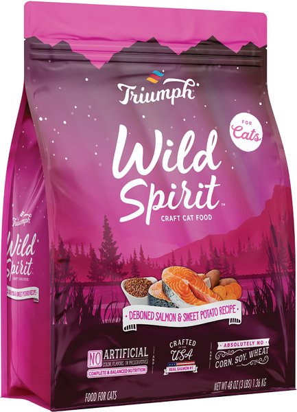 Triumph Wild Spirit Deboned Salmon and Sweet Potato Recipe Dry Cat Food