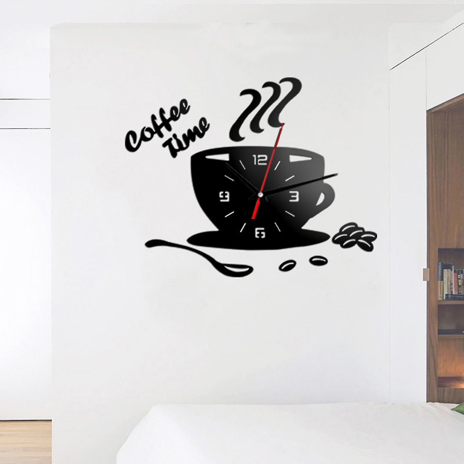 Diy Digital Mirror Wall Clock With Accurate Quartz Movement Suitable For Home Dining Room