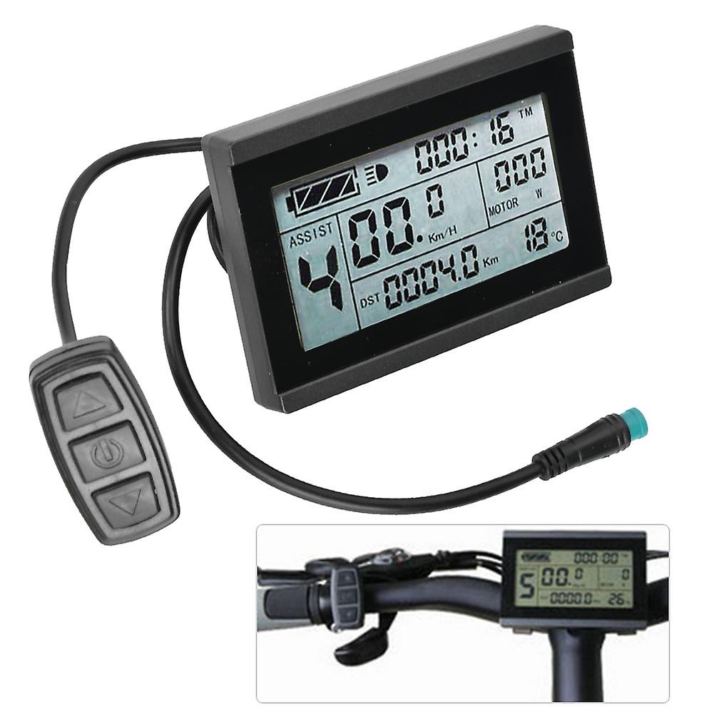 Kt-lcd3 Plastic Electric Lcd Display Meter With Waterproof Connector For Bicycle Modification