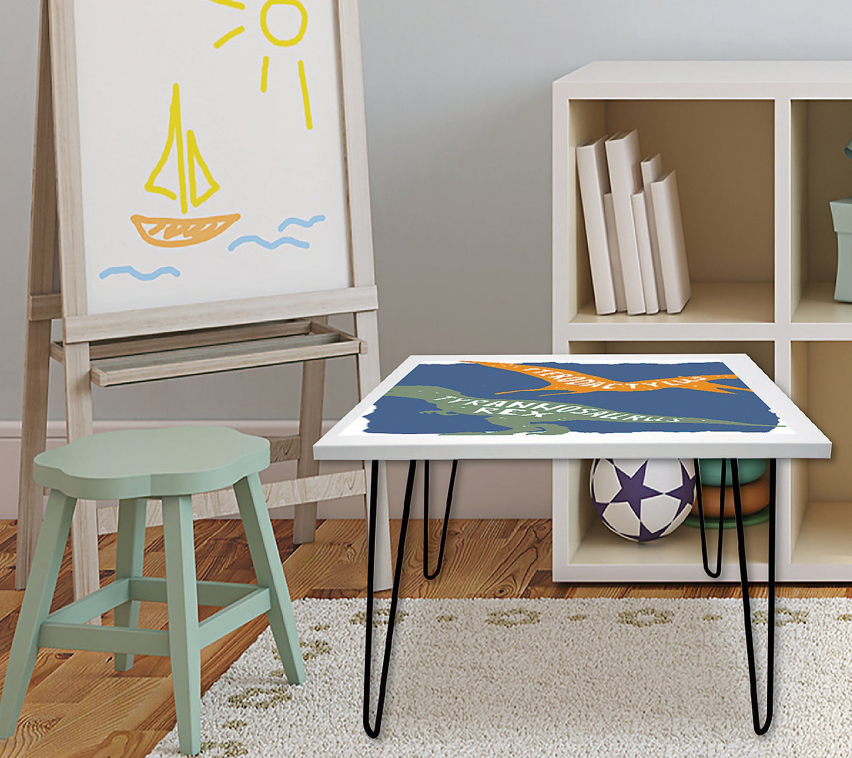 Courtside Market Dino Strong I 24x24 Square Table