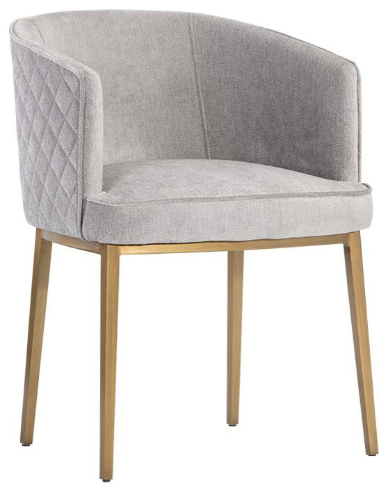 Cornella Dining Armchair  Polo Club Stone   Contemporary   Dining Chairs   by Sunpan Modern Home  Houzz