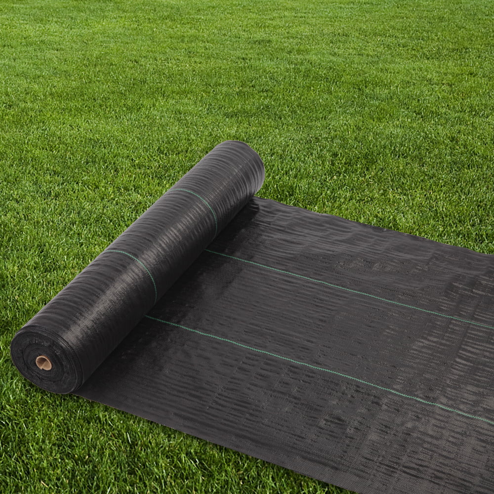 Ktaxon 4*100ft Weed Barrier Fabric Easy Setup & Superior Weed Control,Black Maximum Width 4ft