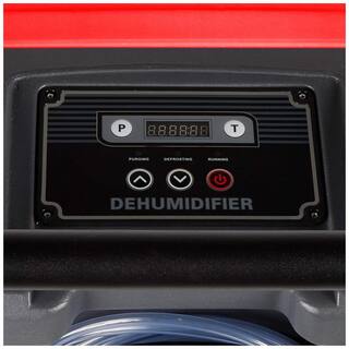 BlueDri 150-Pint Commercial Dehumidifier in Red for Water Damage Restoration Mold Remediation BD-BD-76-RD