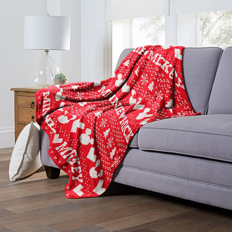 Disney's Mickey Mouse， Mickey Nordic Silk Touch Throw Blanket