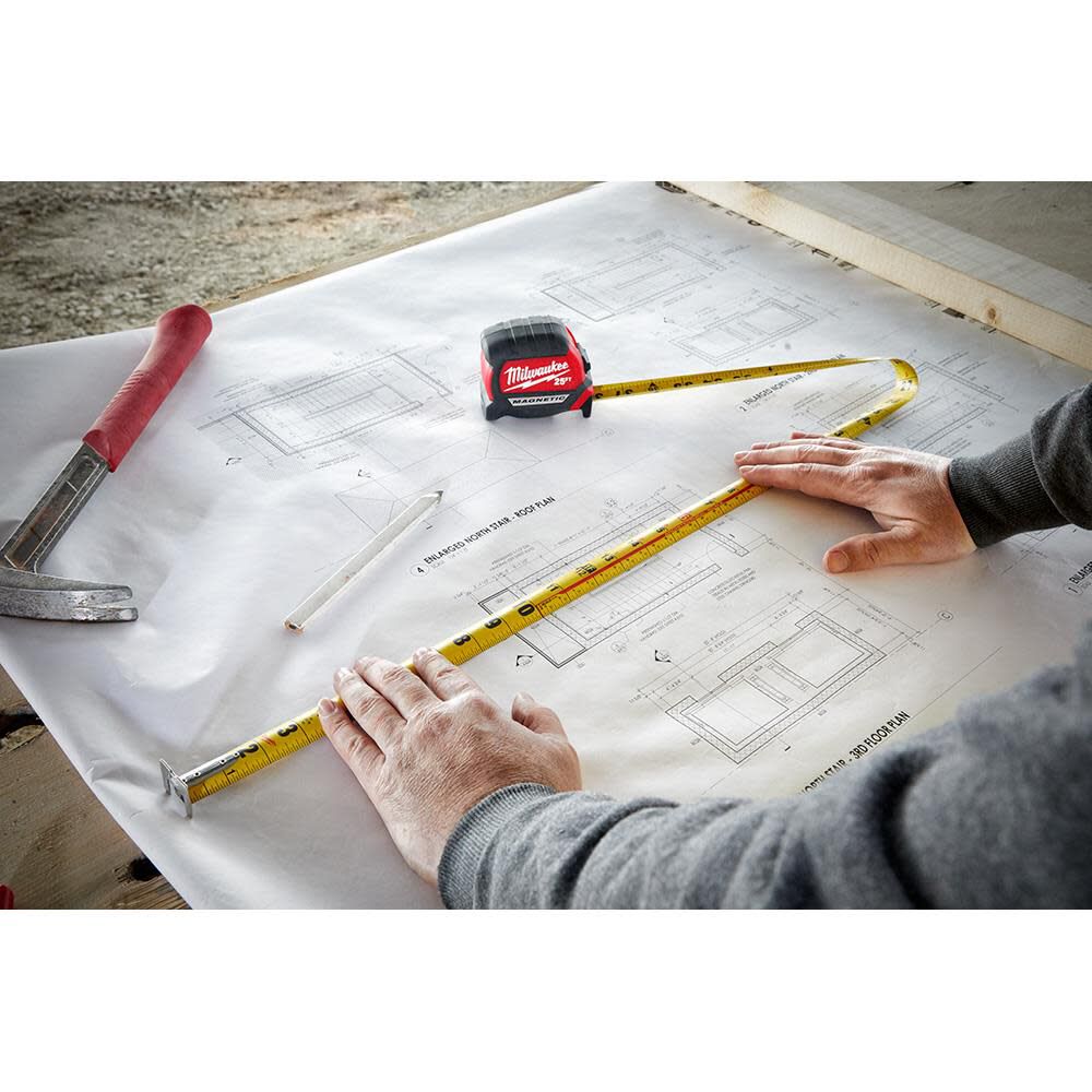 Milwaukee 25' Compact Wide Blade Magnetic Tape Measure 2-Pack 48-22-0325G from Milwaukee