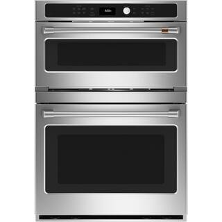 Cafe 30 in. Double Electric Wall Oven With Convection and Advantium in Stainless Steel CTC912P2NS1