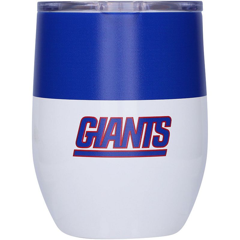 New York Giants 16oz. Colorblock Stainless Steel Curved Tumbler