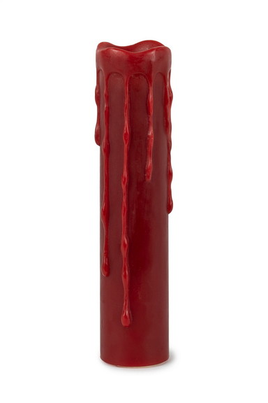 Melrose 82661DS LED Wax Dripping Pillar Candle wit...