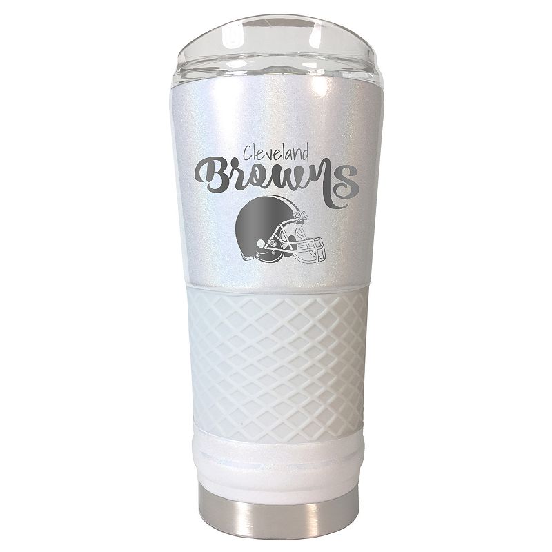 Cleveland Browns 24 oz Opal Finish Vacuum Insulated NFL Draft Tumbler