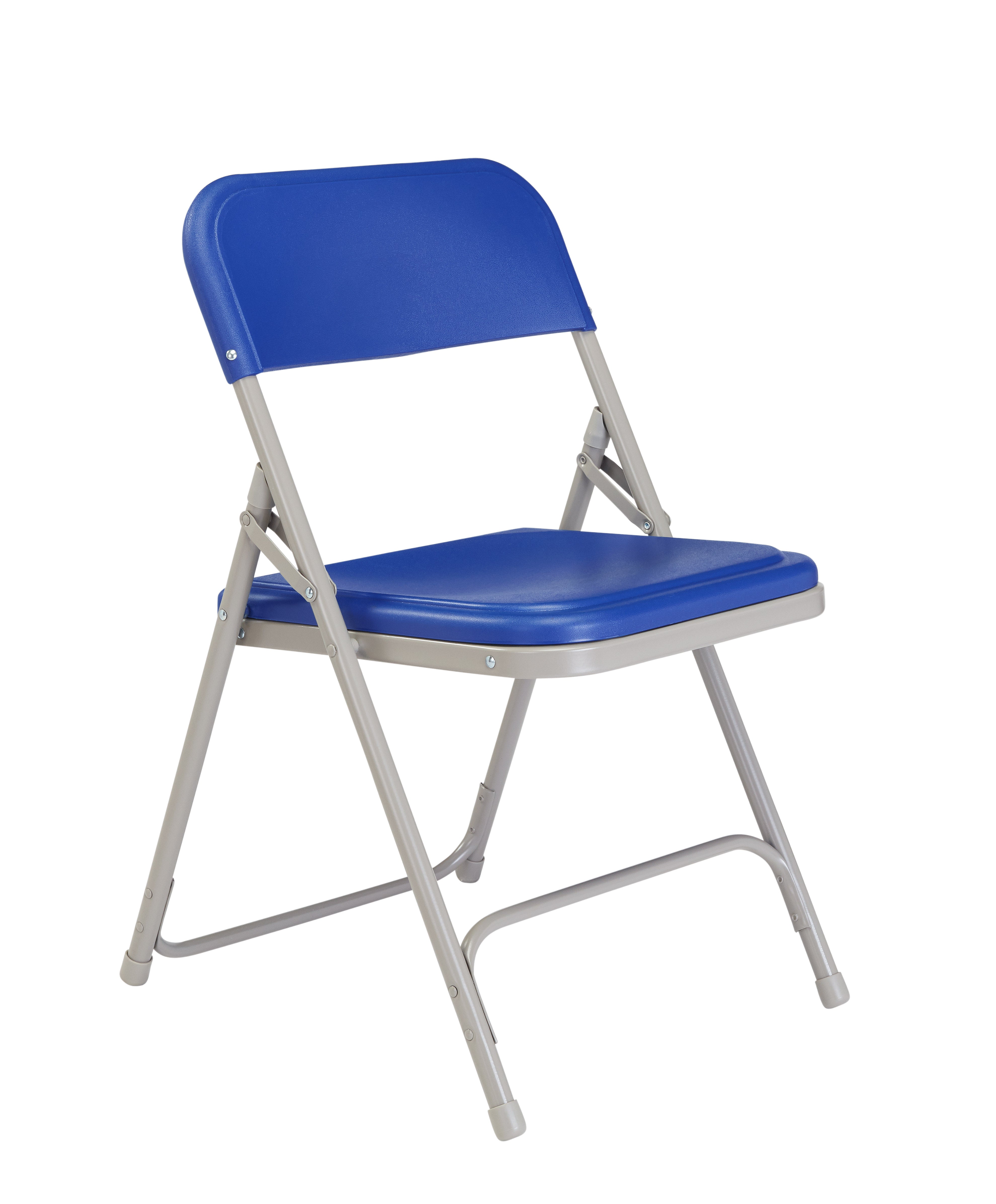 (Pack of 4) NPS 800 Series Premium Lightweight Plastic Folding Chair, Blue