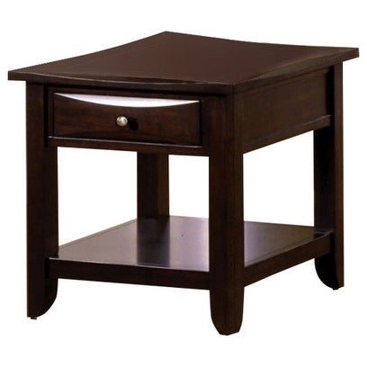 Baldwin Transitional End Table， Espresso Finish