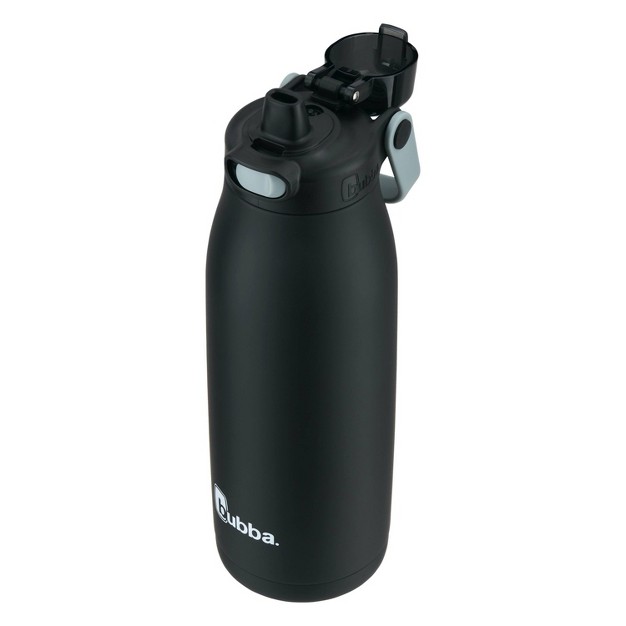 Bubba 32oz Radiant Push Button Water Bottle With Straw Rubberized Stainless Steel Licorice