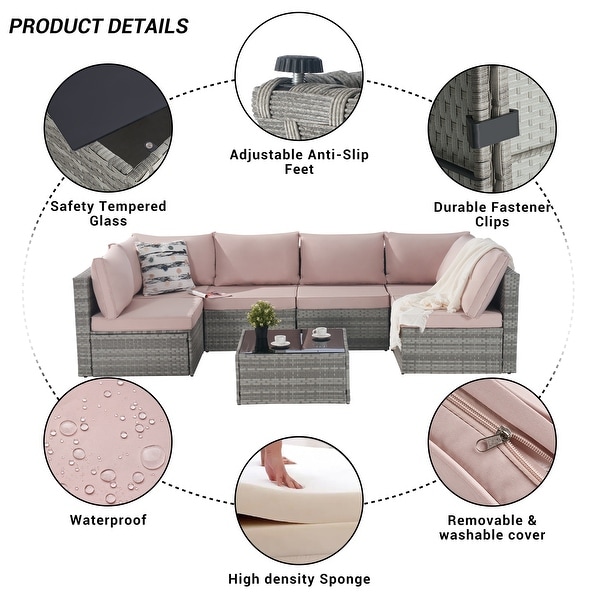 Modular PE Rattan Sofa Set