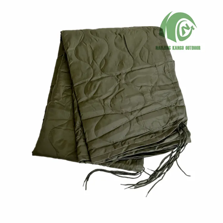 Kango Portable Rip Stop Polyester Poncho Liner Water resistant Woobie Blanket for Camping