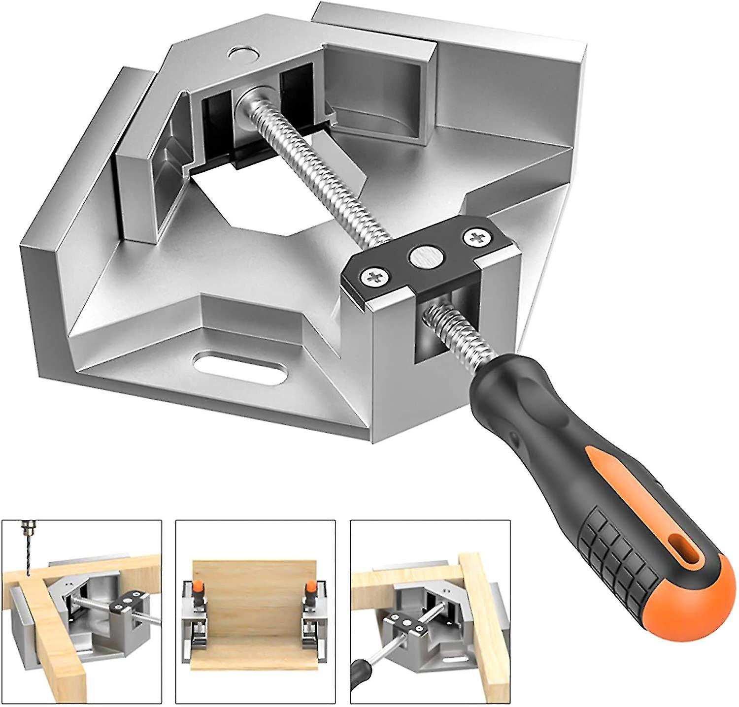 90 Degree Right Angle Clamp Double Handle Corner Clamp Screw Clamp Set Corner Clamp Miter Clamp For Picture Frame， Drawer