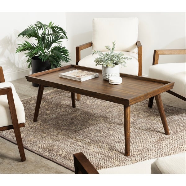 Kate and Laurel Eastmont Rectangle Wood Coffee Table - 46x22x17