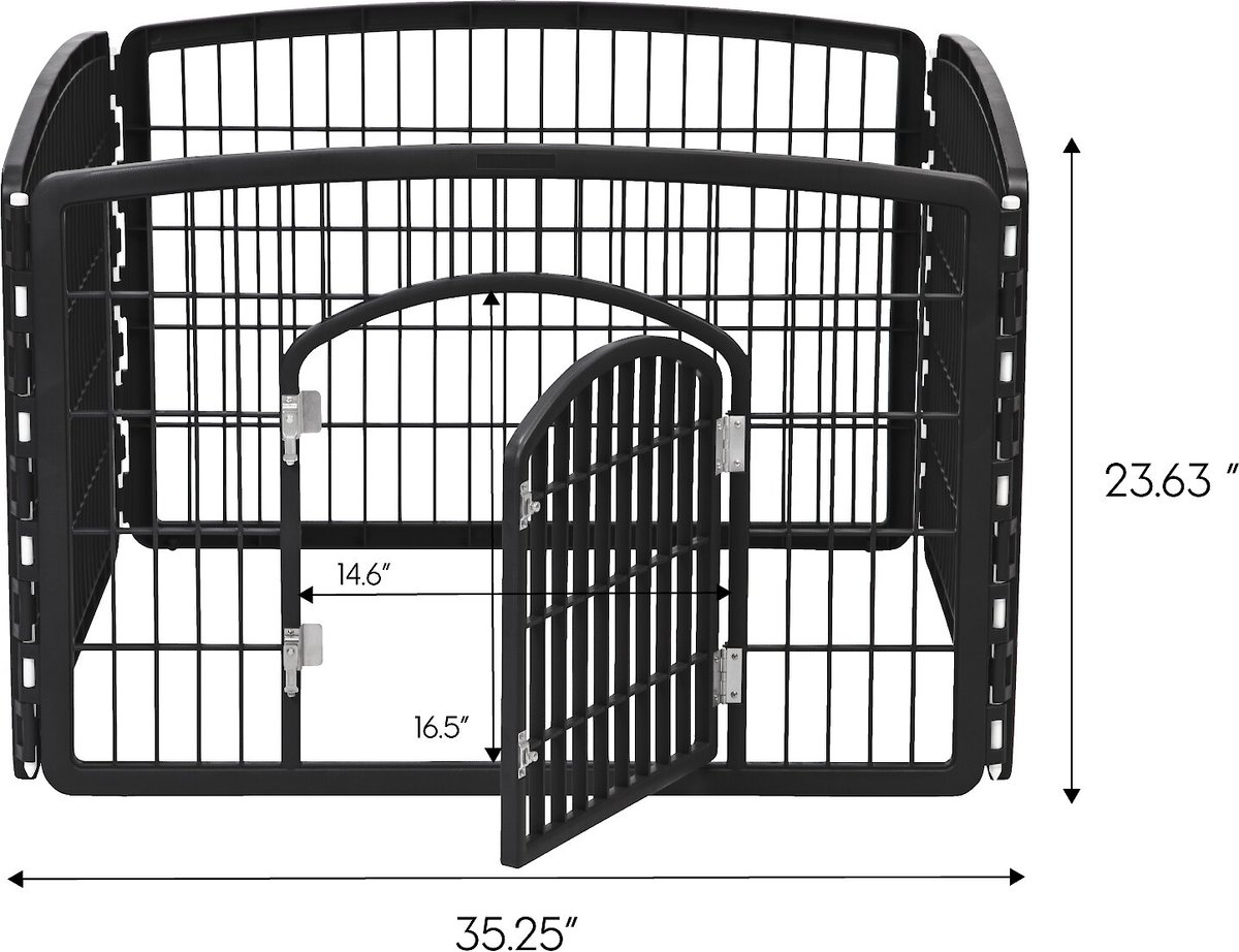 IRIS USA 4-Panel Dog Exercise Playpen with Door