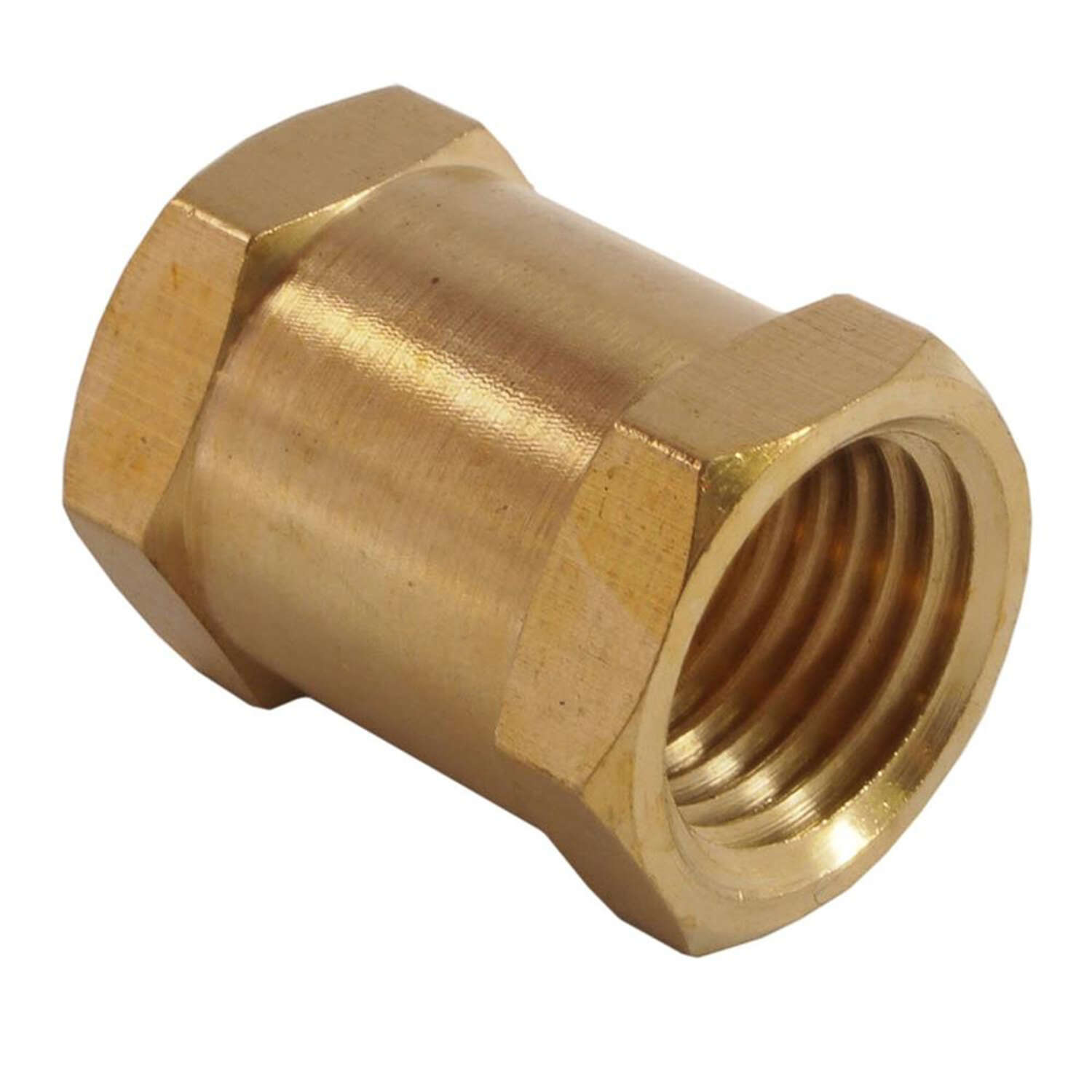 Forney Brass Coupler 1/4 in. Female X 1/4 in. Female 1 pc