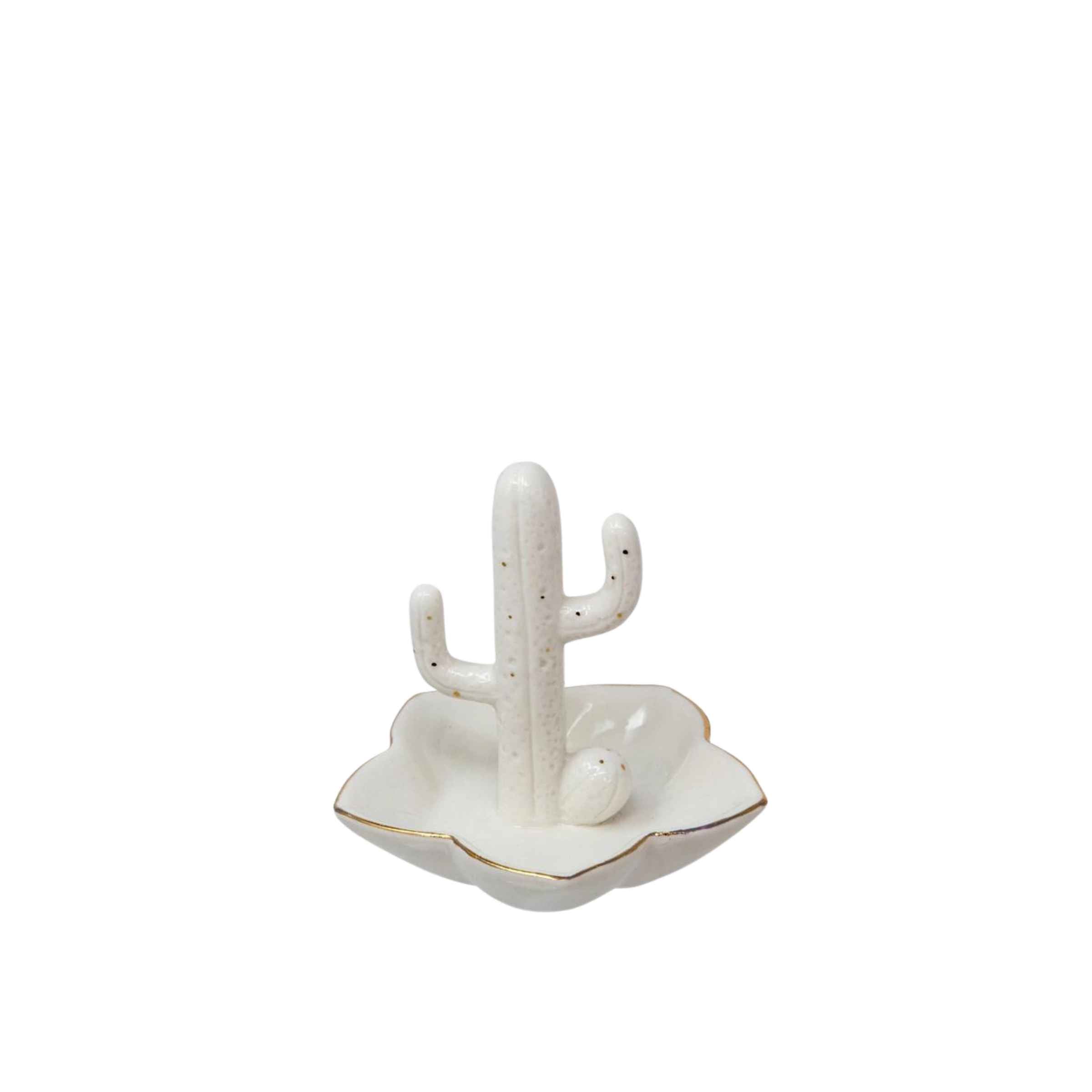 Cactus Flower Ring Holder - Porcelain 12391-05