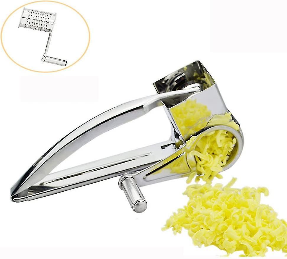 Grinder For Manual Cheese， Parmesan Grater， Stainless Steel Drum Grater For Food， Kitchen， Rotary Tool， Cheese Grater