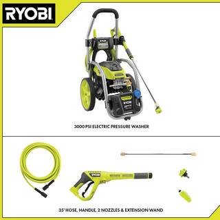 RYOBI 3000 PSI 1.1 GPM Cold Water Electric Pressure Washer RY143011