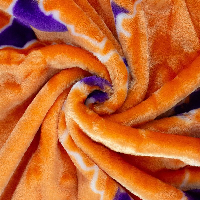 College Covers Clemson Tigers Raschel Throw Blanket