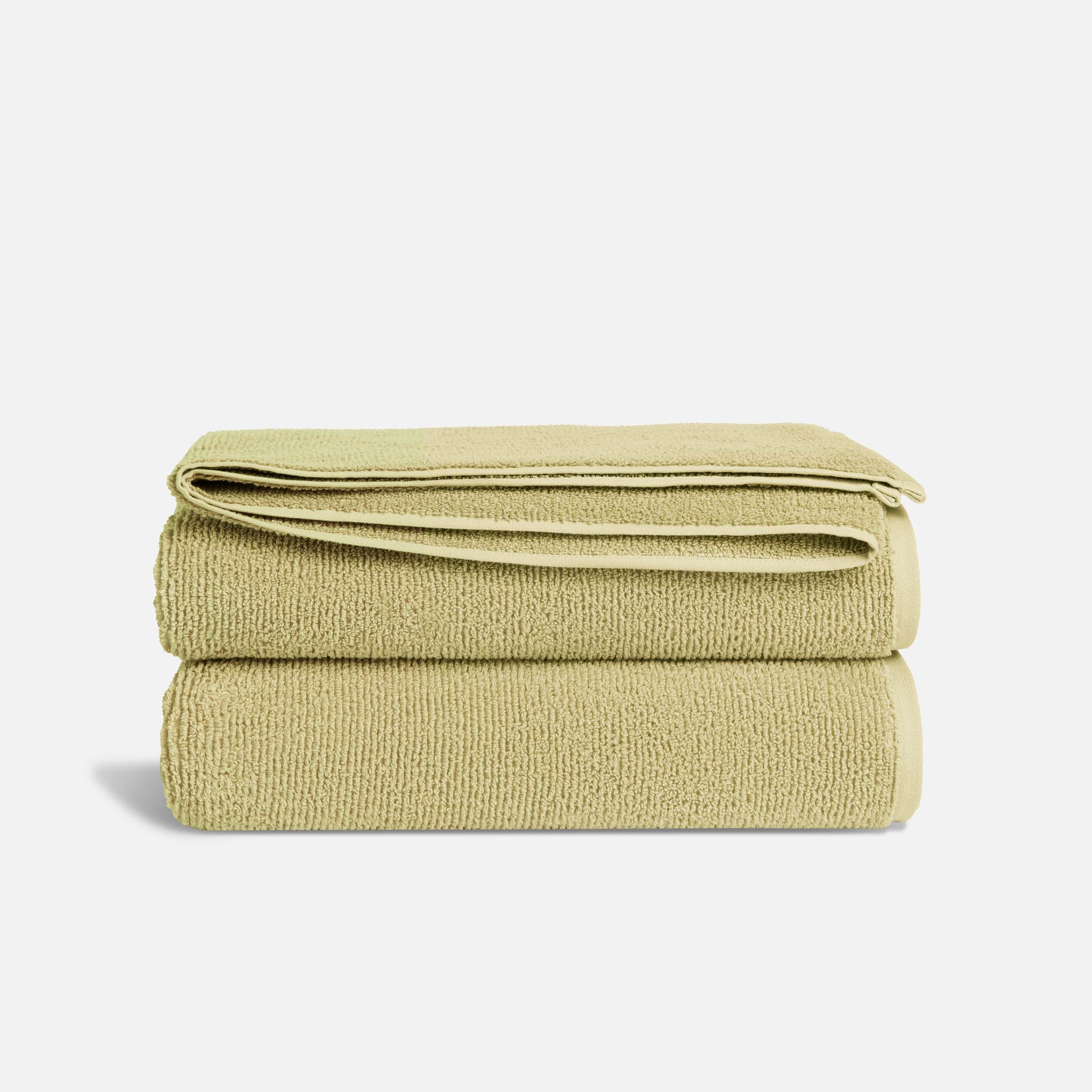 Organic Ribbed Bath Sheet Bundle