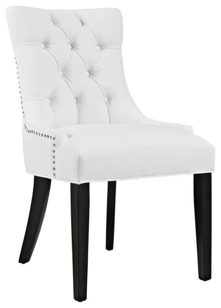 Regent Vinyl Dining Chair White   Dining Chairs   by Dot  ampBo  Houzz