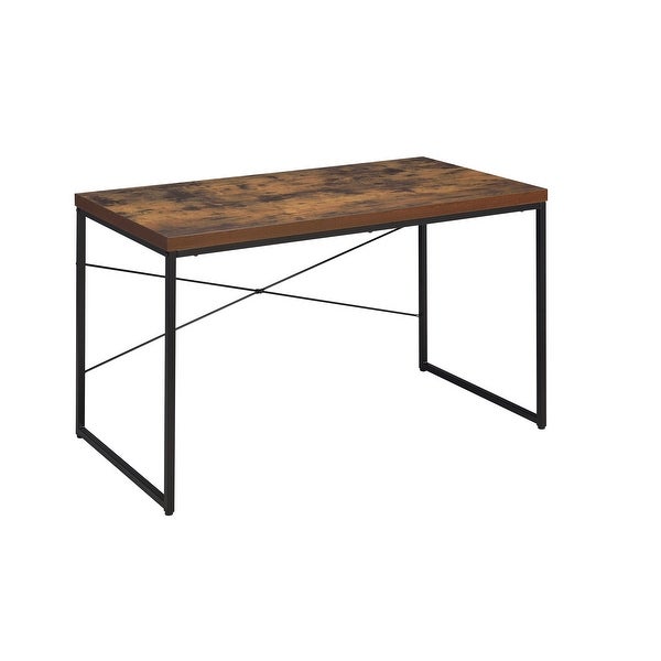 ACME Bob Console Table in Weathered Oak and Black