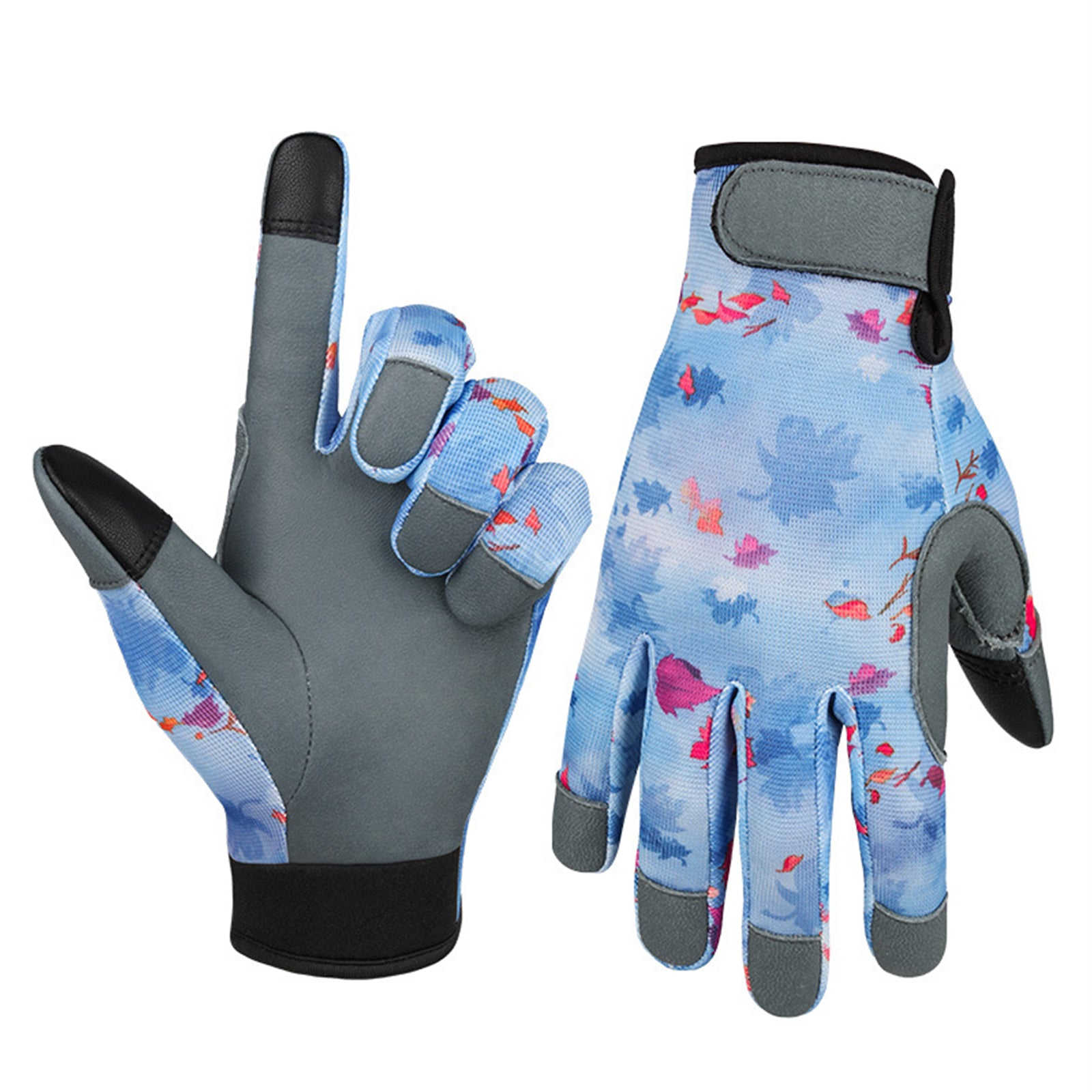 MAHAQI Safety Gloves Non-Slip Stab-Proof Durable Touch Screen Comfortable Sheepskin Fabric Breathable Garden Planting Tools