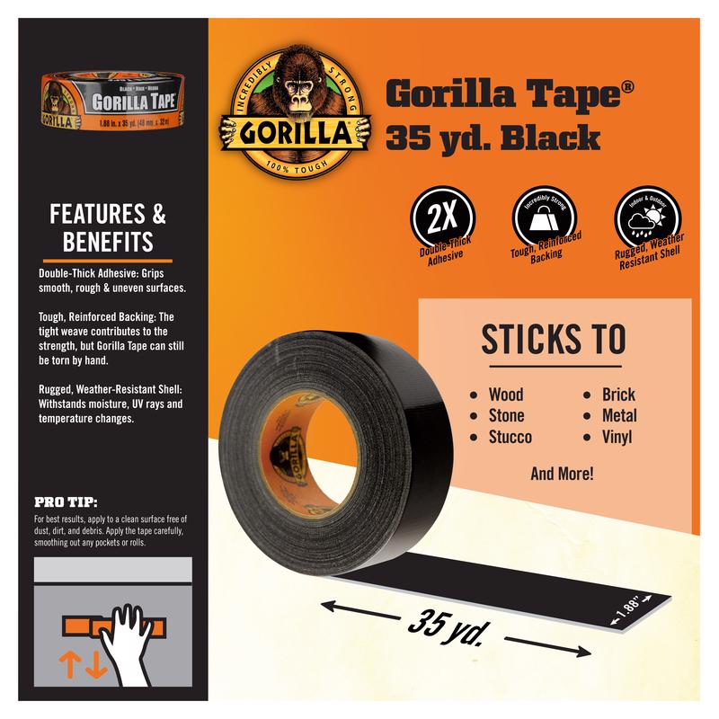 DUCT TAPE BLACK 30YD