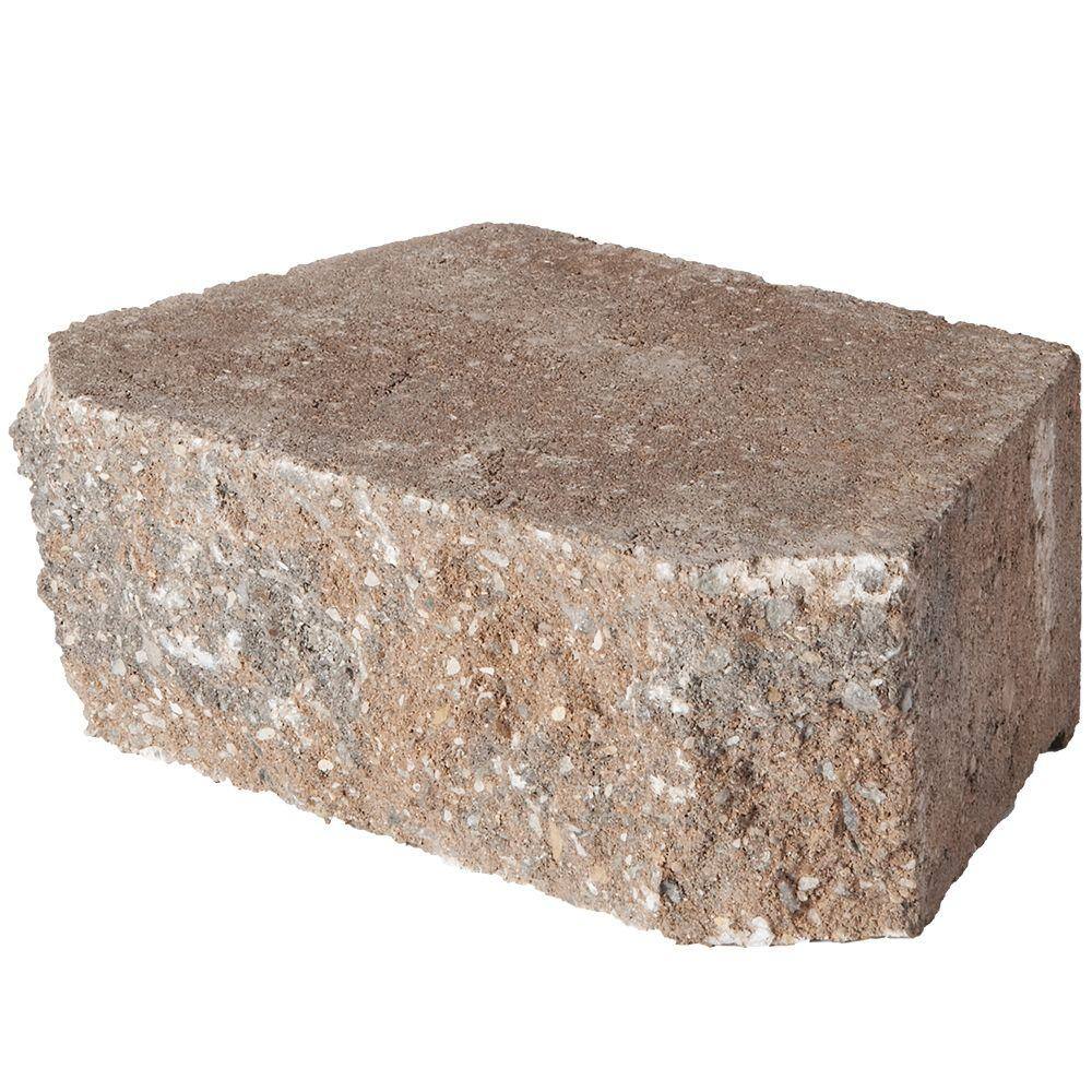 Pavestone 4 in. x 11.75 in. x 6.75 in. Rock Blend Concrete Retaining Wall Block (144 Pcs.  46.5 sq. ft.  Pallet) 81148