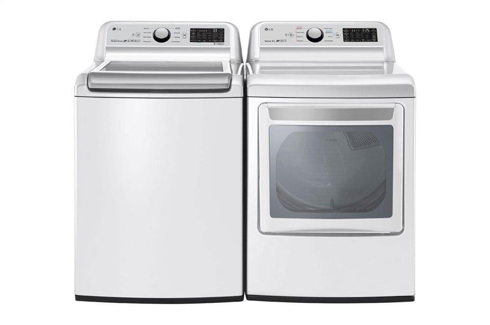 Lg DLE7300WE 7.3 Cu. Ft. Smart Wi-Fi Enabled Electric Dryer With Sensor Dry Technology