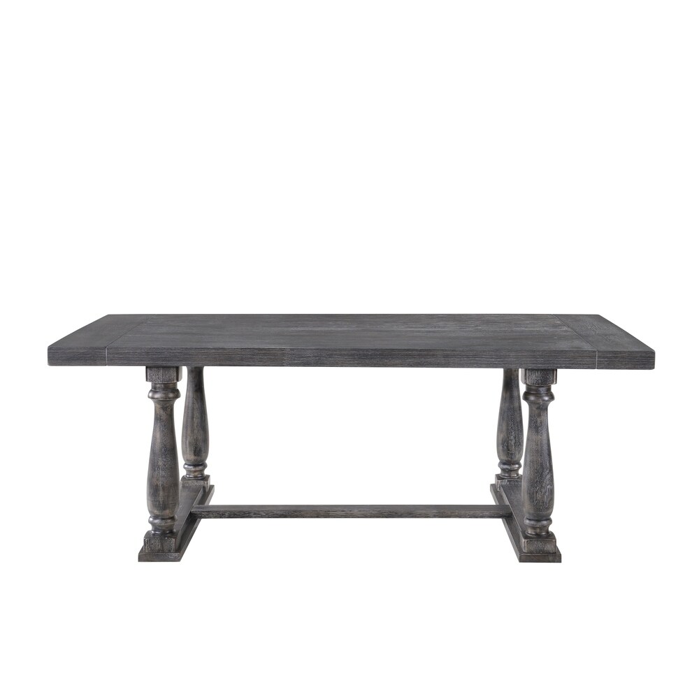 The Gray Barn Martell Weathered Grey Oak Dining Table