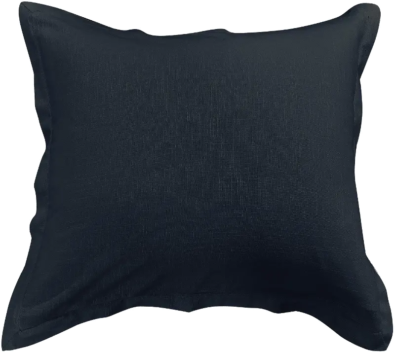 Nubby Navy Blue Euro Sham