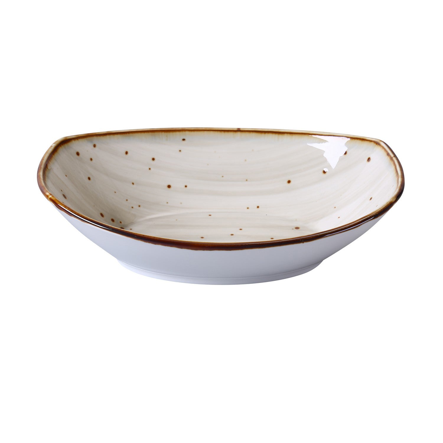 Lyon， Oval Bowl， 10 Oz.， 7W X 4 3/4L X 1 3/4H， Porcelain， White，Pack of 16