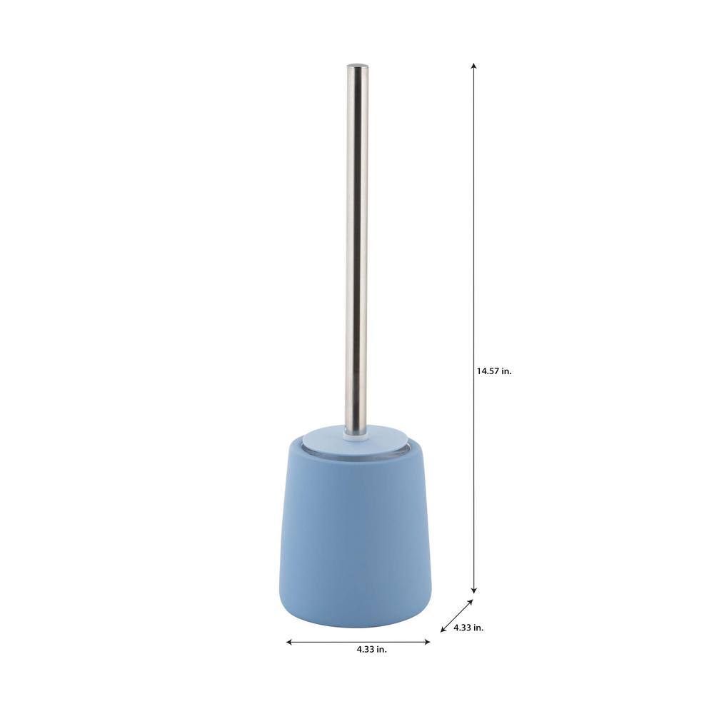 Elle Decor Lisse Wide Bowl Toilet Brush in French Blue EL-44270-FRNCHBLU