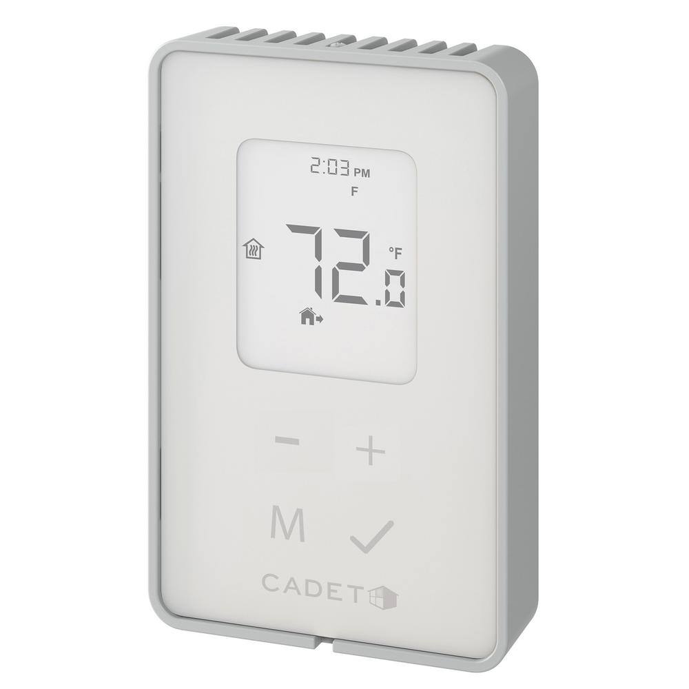 Cadet Double-pole 15 Amp Line Voltage 120240-volt TEP Series 5-2 Day Electronic Programmable Thermostat in White TEP362DW