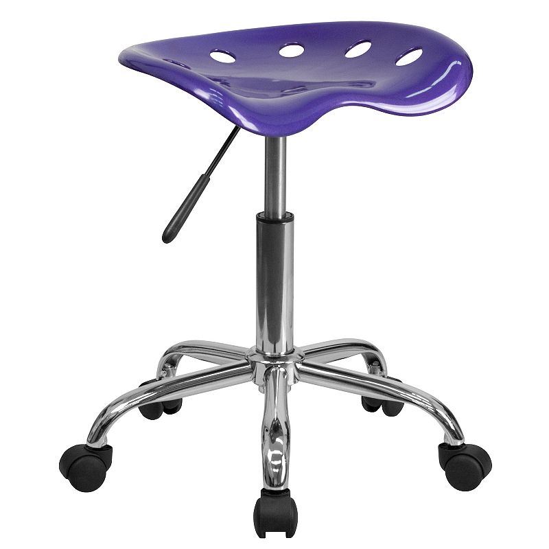 Flash Furniture Taylor Violet Tractor Seat Stool