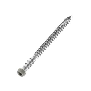 NewTechWood #10 x 2-12 in. Stainless Steel Star Drive Flat Undercut Composite Deck Screw in Westminster Gray (100-Pack) LG-100-SS-SC