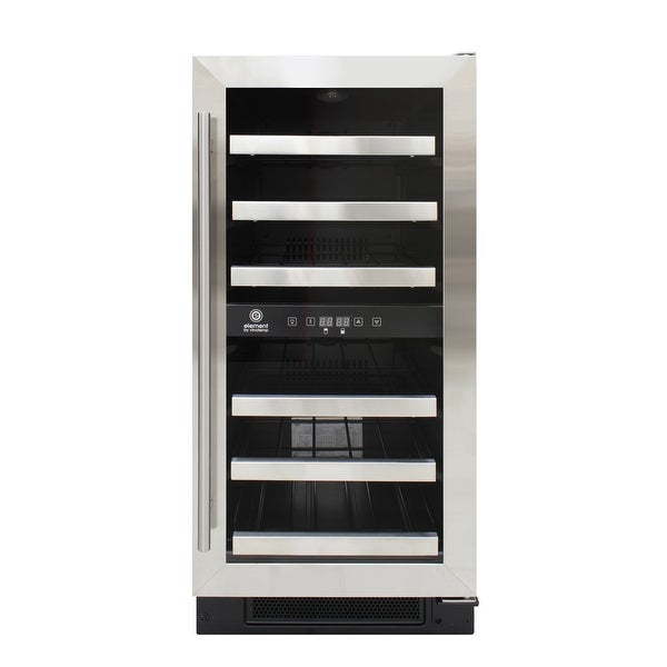 28-Bottle Dual-Zone Wine Cooler