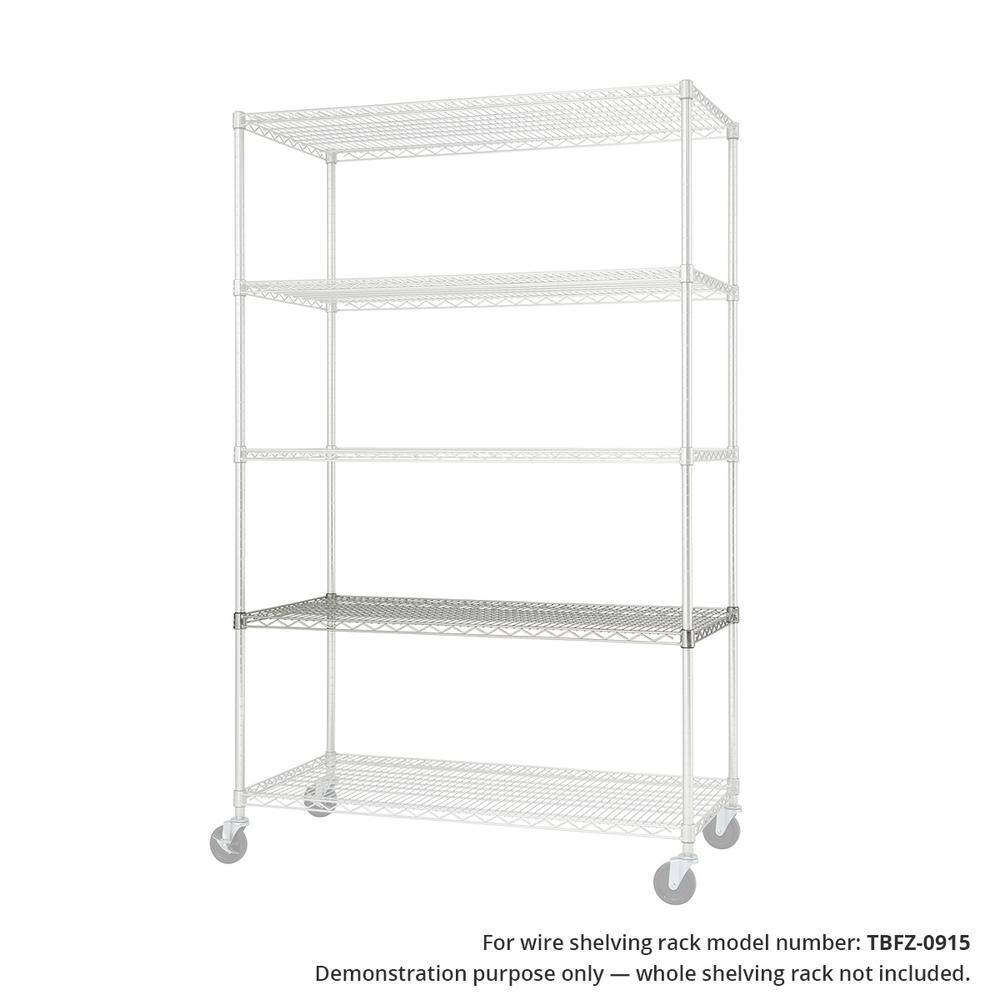 TRINITY 48 in. x 24 in. Individual Chrome Color NSF Wire Shelf ZSV-03-007-4824