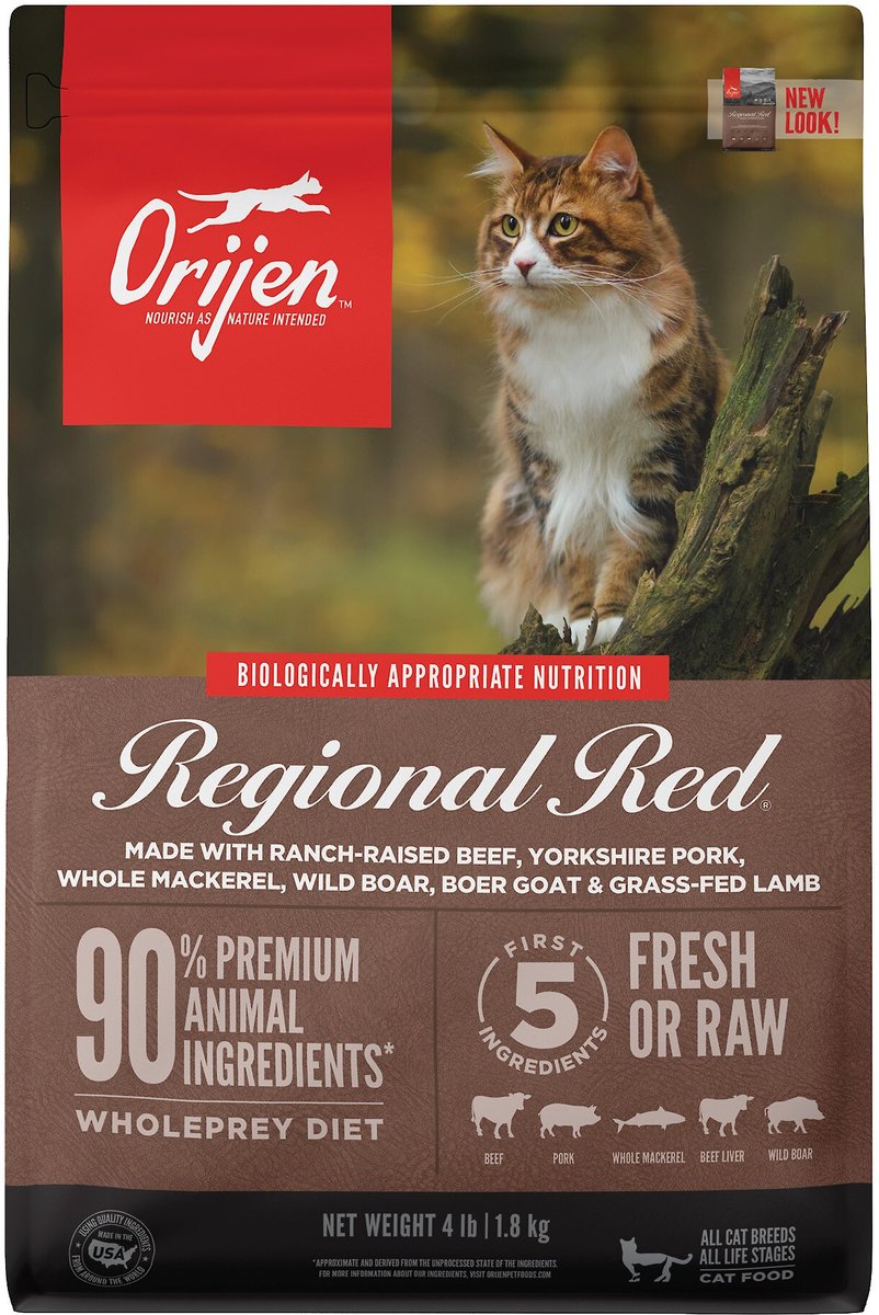 ORIJEN Grain Free Regional Red Dry Cat Food