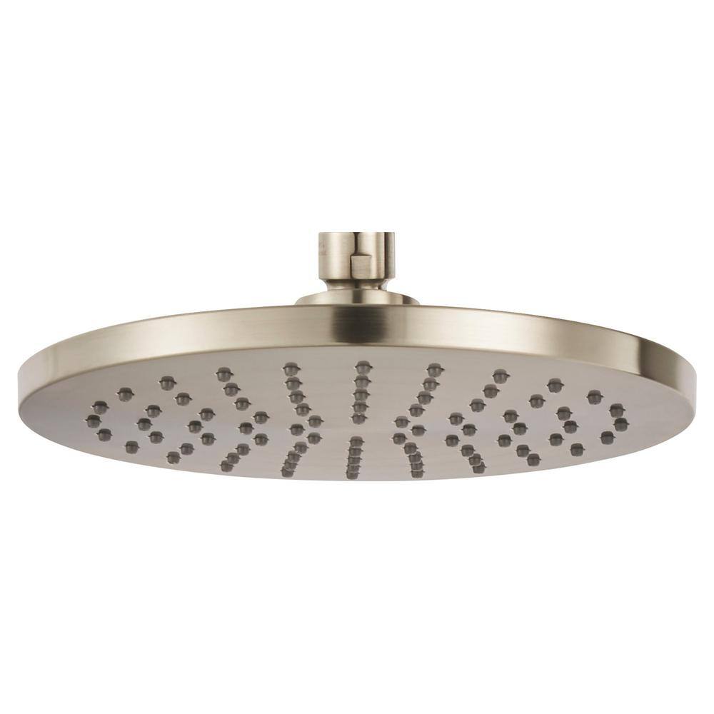 American Standard Studio S 1-Spray 8 in. Single Wall Mount Fixed Shower Head in Brushed Nickel 1660527.295