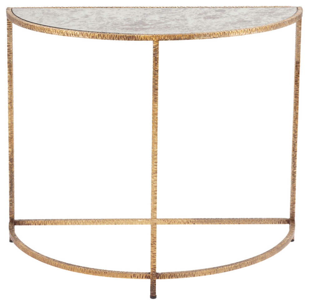 Regina Andrew Anastasia Demilune/Gold   Contemporary   Console Tables   by Regina Andrew  Houzz