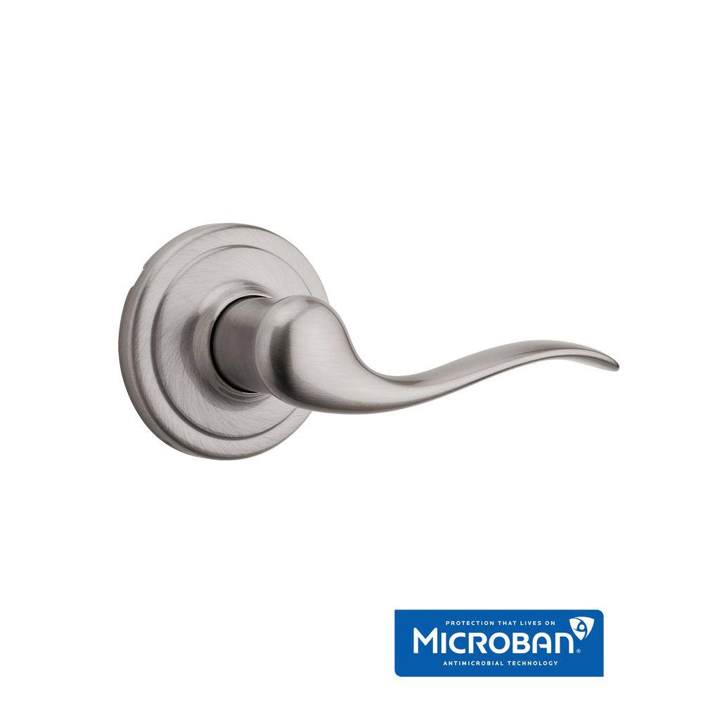 Kwikset Tustin Satin Nickel Left-Handed Half-Dummy Door Lever with Microban Antimicrobial Technology 788TNL LH 15 CP