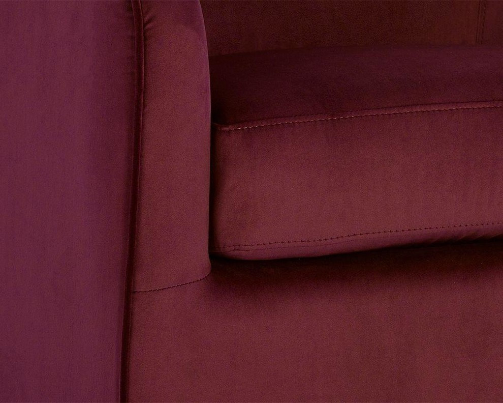 Emma Swivel Chair   Burgundy Sky   Contemporary   Armchairs And Accent Chairs   by Virgil Stanis Design  Houzz